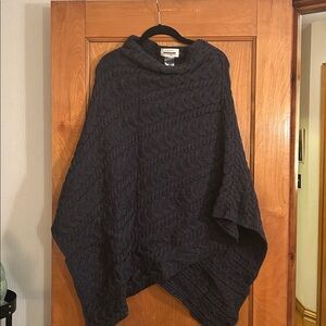 Warm wool poncho.  Made in Ireland!